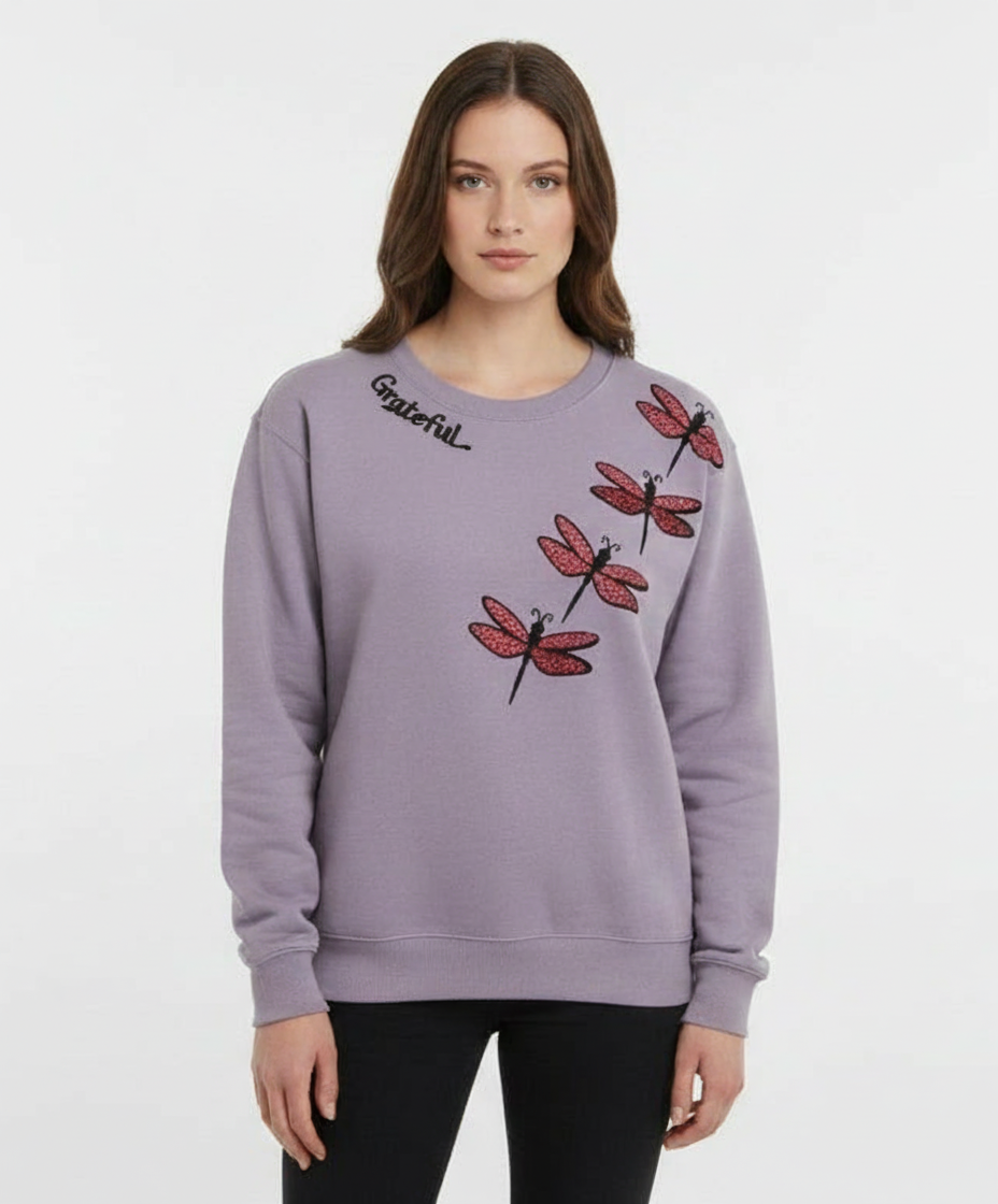 Dragonfly crewneck